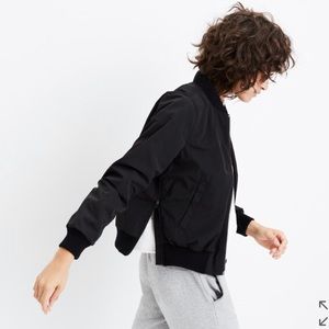 NWOT Madewell Black Bomber